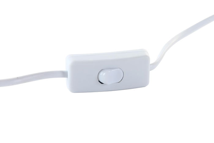 DKD Home Decor Lámpara Sobremesa Moderno Blanco Porcelana Lino 38 x 58 x 38 cm