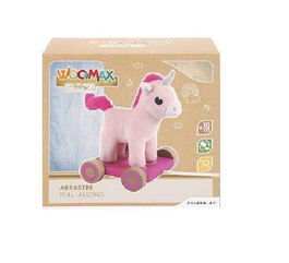 Color Baby Arrastre de Madera Peluche Unicornio 13x15x20 cm