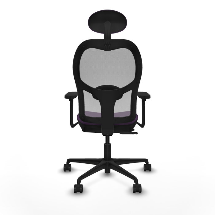 PIQUERAS Y CRESPO Silla de oficina Jorquera Morada y Gris con Brazos 3D PIQUERAS Y CRESPO Silla de oficina Jorquera Morada y Gris con Brazos 3D