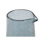 DKD Home Decor Jarra de Cristal Azul con Acabado de Burbujas 1,1L