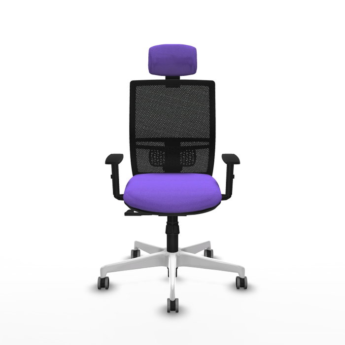 PIQUERAS Y CRESPO Silla de oficina Yunquera con mecanismo Sincro, Lila y Negro PIQUERAS Y CRESPO Silla de oficina Yunquera con mecanismo Sincro, Lila y Negro