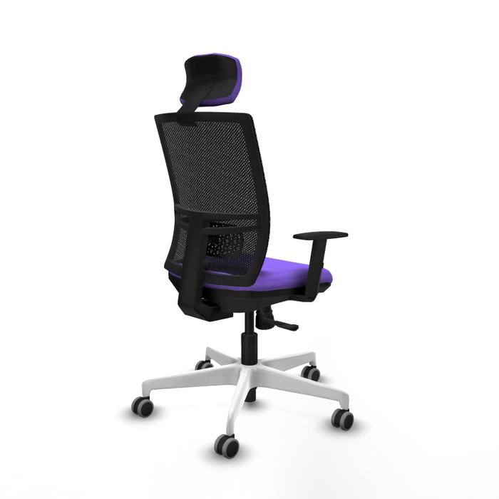 PIQUERAS Y CRESPO Silla de oficina Yunquera con mecanismo Sincro, Lila y Negro PIQUERAS Y CRESPO Silla de oficina Yunquera con mecanismo Sincro, Lila y Negro