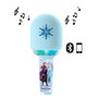 LEXIBOOK Micrófono Inalámbrico Karaoke Frozen Disney Mic280Fz con Bluetooth, Altavoz y Luces LED para Niños +3 Años