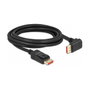 DeLOCK Cable DisplayPort 8K 60 Hz 3m con conector recto a macho 90° abajo 87052