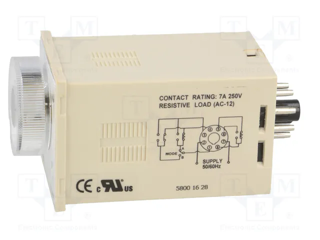 LOVATO ELECTRIC 31L48TPBM24 Relé de tiempo DPDT 24VAC/24VDC