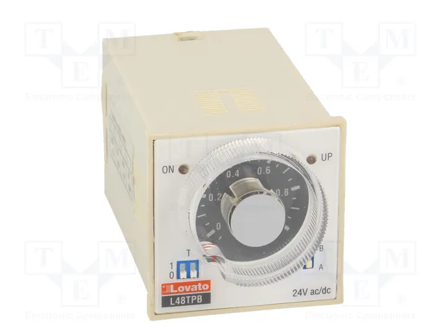 LOVATO ELECTRIC 31L48TPBM24 Relé de tiempo DPDT 24VAC/24VDC