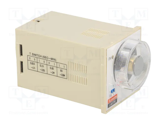 LOVATO ELECTRIC 31L48TPBM24 Relé de tiempo DPDT 24VAC/24VDC