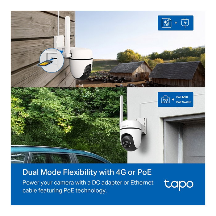 TP-Link Tapo C501GW Cámara de Seguridad 4G LTE Exterior Blanco