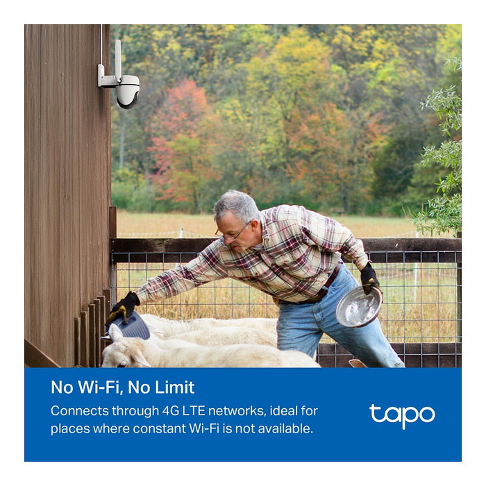 TP-LINK Cámara de vigilancia TAPO C501GW en color blanco, Wi-Fi, interior/exterior, 1080p Full HD, visión nocturna, detección de movimiento