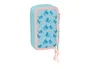 Safta Plumier escolar triple cremallera 37 piezas colección Stitch Ohana 195x125x55 mm