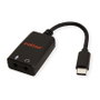 ROLINE Adaptador USB Tipo C a 2x 3,5mm Audio 12.03.3209 Negro
