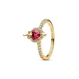 Anillo Mujer Pandora 163422C01-50 Dorado Rosa