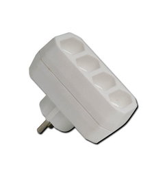 SIMON Adaptador de bloque 4 tomas frontales 10A 250V CL117607