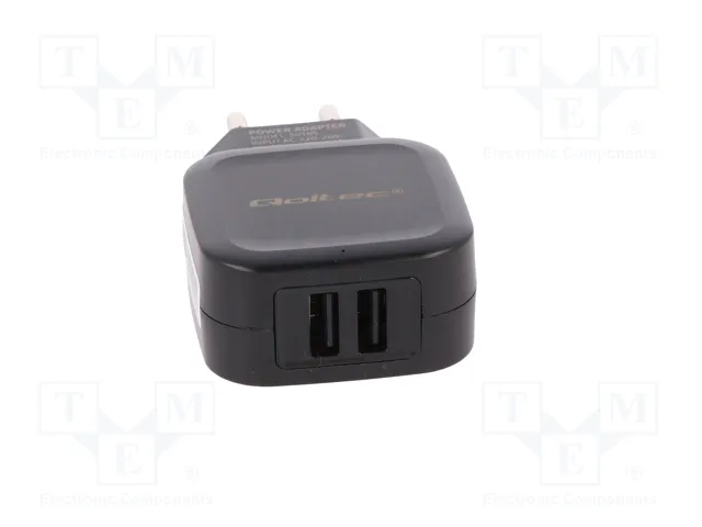 Qoltec Cargador de red 12W 5V 2.4A con 2x USB