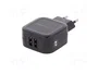 Qoltec Cargador de red 12W 5V 2.4A con 2x USB