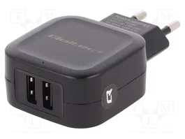 Qoltec Cargador de red 12W 5V 2.4A con 2x USB