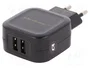 Qoltec Cargador de red 12W 5V 2.4A con 2x USB