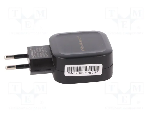 Qoltec Cargador de red 12W 5V 2.4A con 2x USB