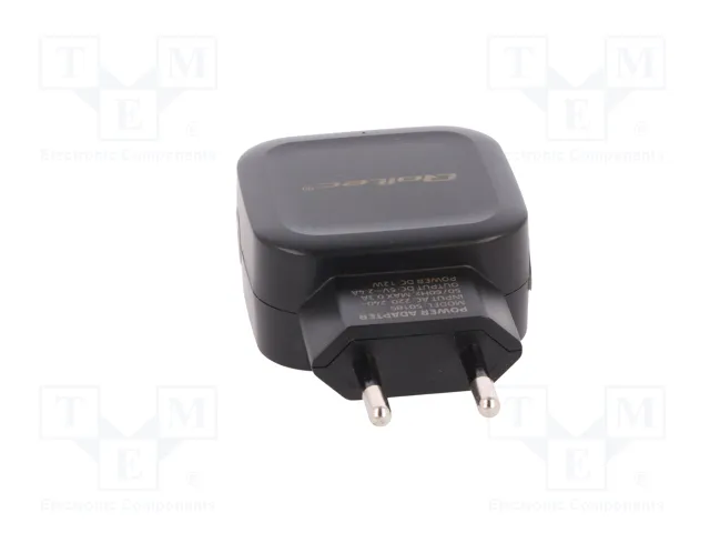 Qoltec Cargador de red 12W 5V 2.4A con 2x USB