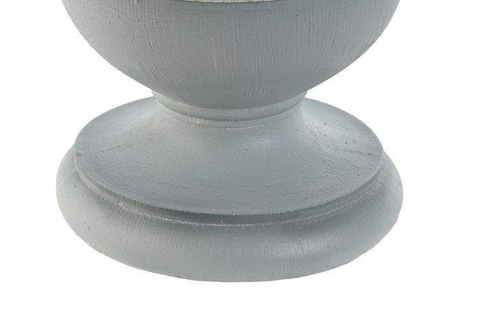 DKD Home Decor Portavela de Resina Gris Pack de 4