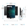 BenQ RD240Q Monitor para Programación 24.1 WQXGA IPS