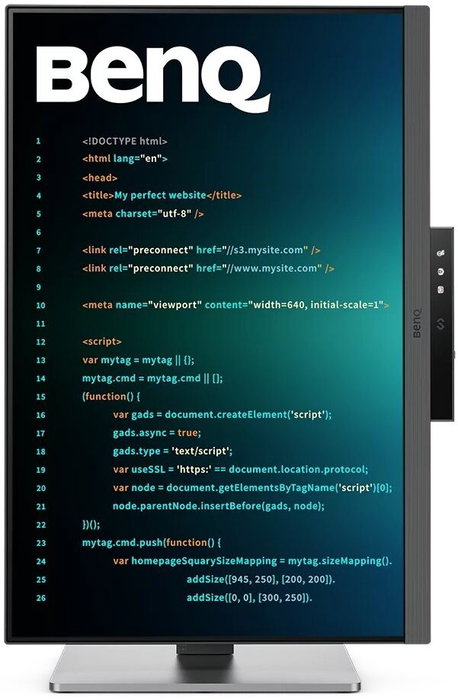 BenQ RD240Q Monitor para Programación 24.1 WQXGA IPS
