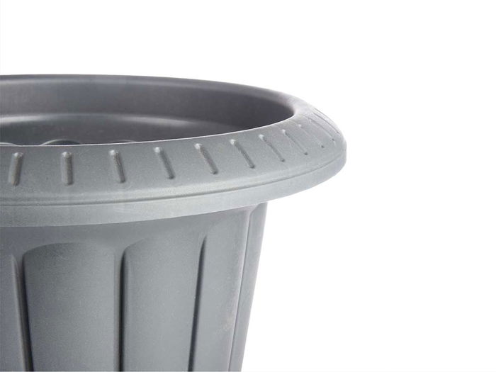 Ibergarden Macetero Copa 48 cm Diámetro Antracita (Set de 5)