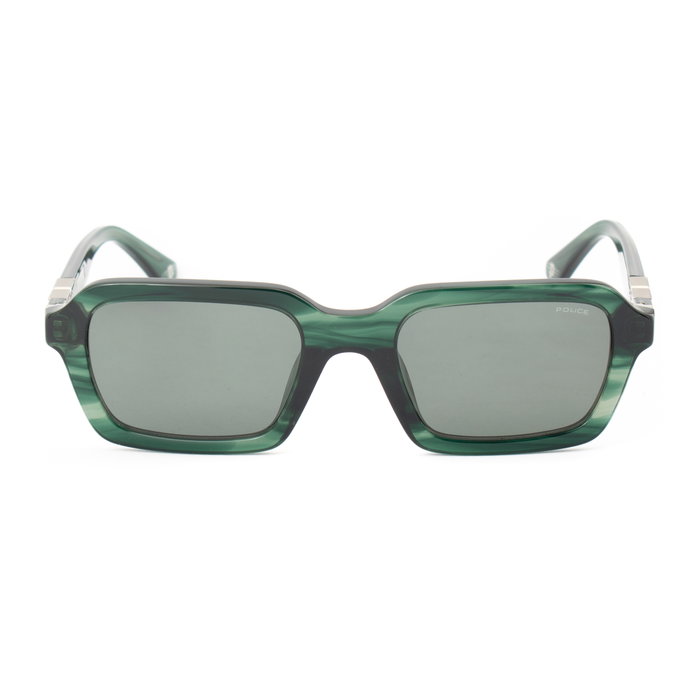 Police SPLL14-5309N6 Gafas de Sol para Hombre con Cristal Verde