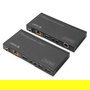 Digitus 4K HDBaseT 1x4 HDMI KVM Extender Set, Transmisor y Receptor Alámbrico, Soporta Cat6, Cat6a, Cat7, Cat8 hasta 70m