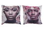 DKD Home Decor Cojín Africano Multicolor 45x10x45 cm