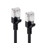 MicroConnect Cable de Red CAT6A U-FTP Slim LSZH 7.5m Negro, Flexible para Ahorrar Espacio y Mejorar Flujo de Aire