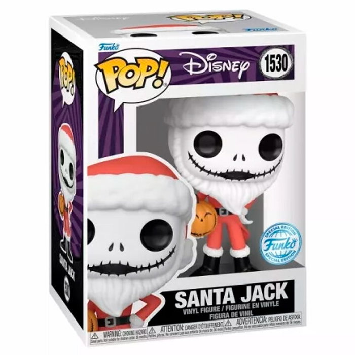 FUNKO Figura POP Disney Pesadilla Antes de Navidad Santa Jack Exclusive