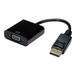 VALUE 12.99.3136 Adaptador de Vídeo DisplayPort a VGA, Negro