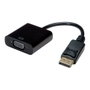 VALUE 12.99.3136 Adaptador de Vídeo DisplayPort a VGA, Negro