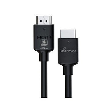 MEDIARANGE MRCS220 Cable HDMI 2.1 48 Gbit/s Ethernet 4K 8K 2m Negro