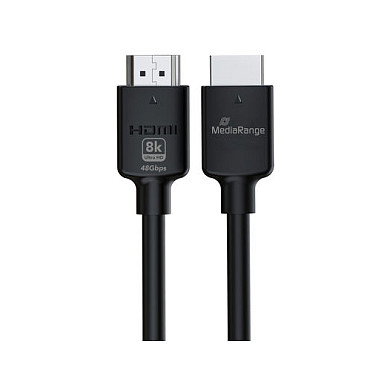 MEDIARANGE MRCS220 Cable HDMI 2.1 48 Gbit/s Ethernet 4K 8K 2m Negro