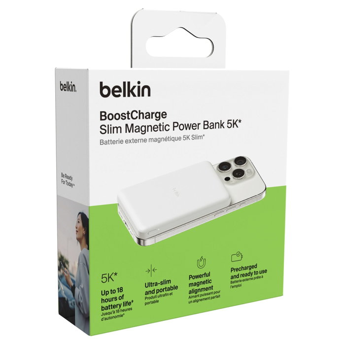 Belkin BoostCharge Slim 5000 mAh Blanco