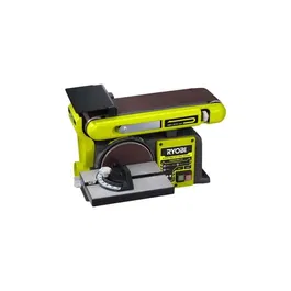 Ryobi Lijadora de Banda y Disco 370W - 100x914mm Correa, Disco 150mm, Motor Inducción