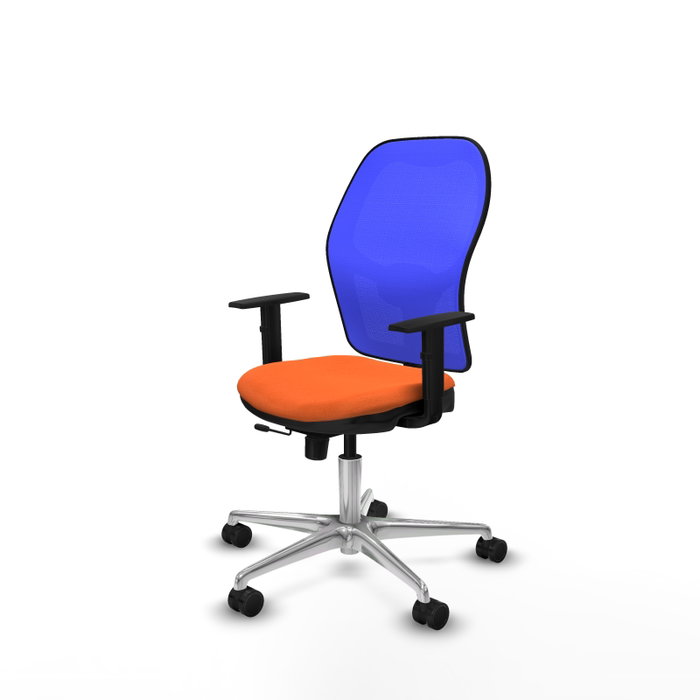 PIQUERAS Y CRESPO Silla de oficina Jorquera Naranja y Azul