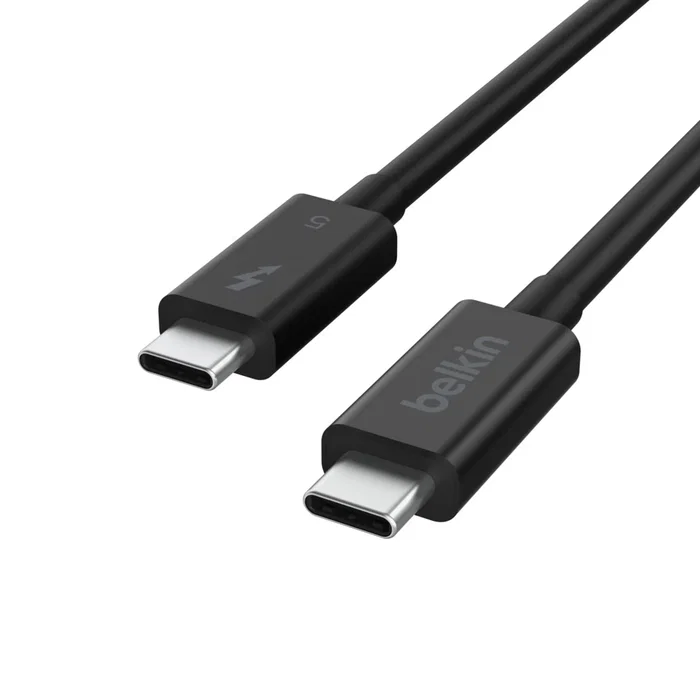 Belkin INZ005hq1mbk Cable USB-C a USB-C 1m Thunderbolt 5 240W 8K 120Gbps Negro - Carga Rápida y Transferencia de Datos