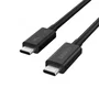 Belkin INZ005hq1mbk Cable USB-C a USB-C 1m Thunderbolt 5 240W 8K 120Gbps Negro - Carga Rápida y Transferencia de Datos