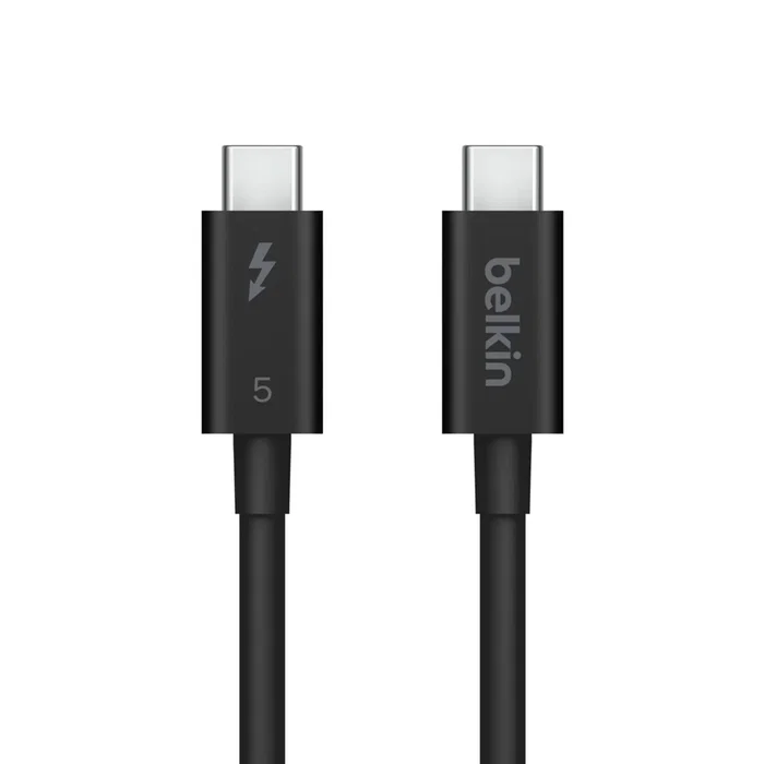 Belkin INZ005hq1mbk Cable USB-C a USB-C 1m Thunderbolt 5 240W 8K 120Gbps Negro - Carga Rápida y Transferencia de Datos