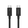 Belkin INZ005hq1mbk Cable USB-C a USB-C 1m Thunderbolt 5 240W 8K 120Gbps Negro - Carga Rápida y Transferencia de Datos