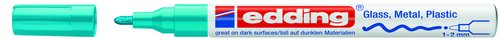 EDDING 751 Marcador de Tinta Opaca Permanente Cónico Azul Claro (Set de 10) EDDING 751 Marcador de Tinta Opaca Permanente Cónico Azul Claro (Set de 10)