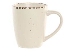 DKD Home Decor Taza de Gres Beige, Pack de 6