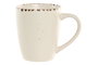 DKD Home Decor Taza de Gres Beige, Pack de 6