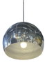 DKD Home Decor Lampara Techo Moderno Plateado Metal 32 x 32 x 28 cm