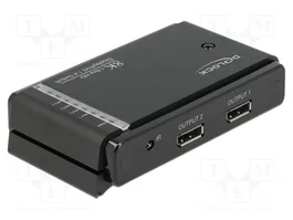 DeLOCK Conmutador DisplayPort 1.4 2 x 2 8K Negro