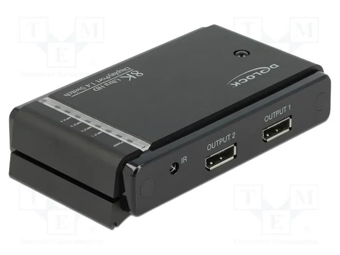 DeLOCK Conmutador DisplayPort 1.4 2 x 2 8K Negro