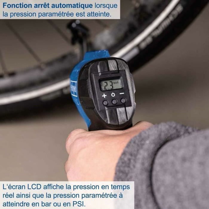 Scheppach C-AC20-X Compresor portátil inalámbrico con pantalla LED